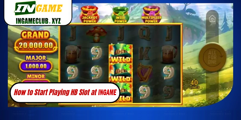 HB Slot on 777BET reels with symbols and bet controls