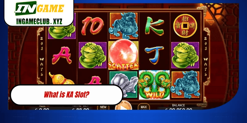 KA Slot on 777BET reels with symbols and bet controls