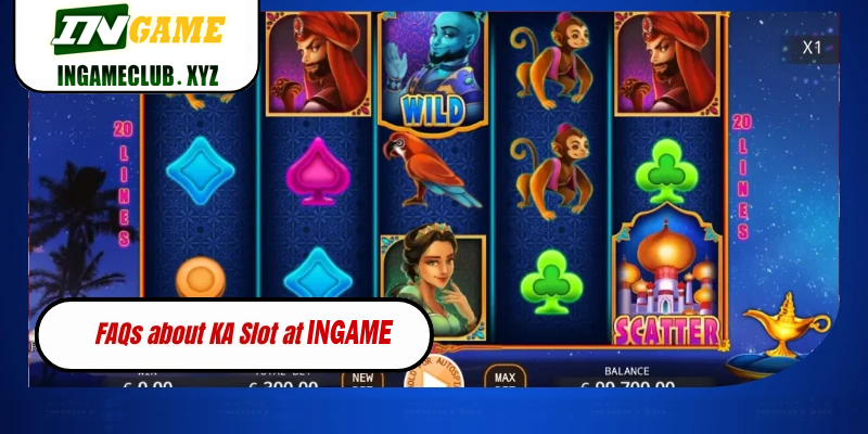 KA Slot on 777BET reels with symbols and bet controls