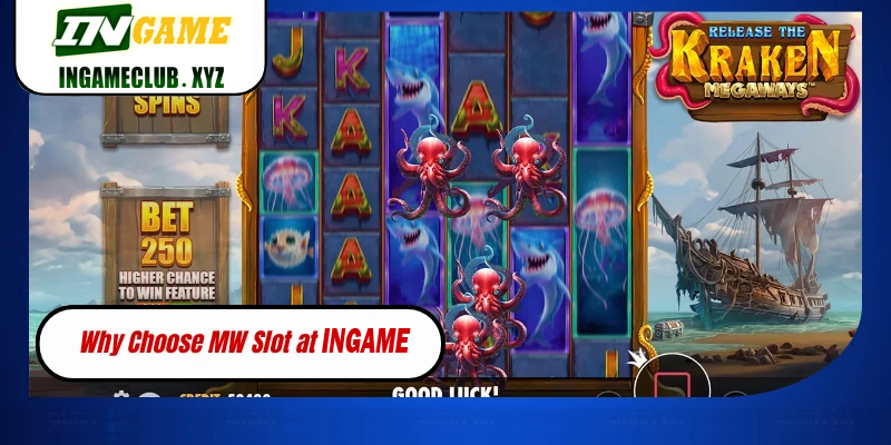 MW Slot on 777BET reels with symbols and bet controls