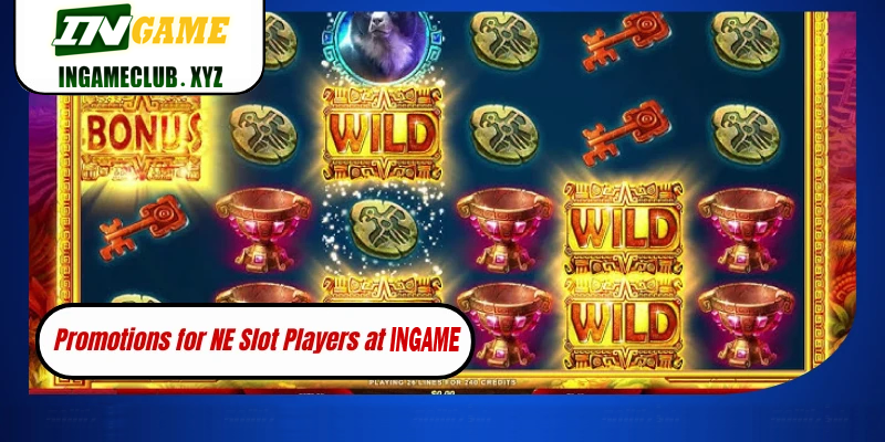 NE Slot on 777BET reels with symbols and bet controls